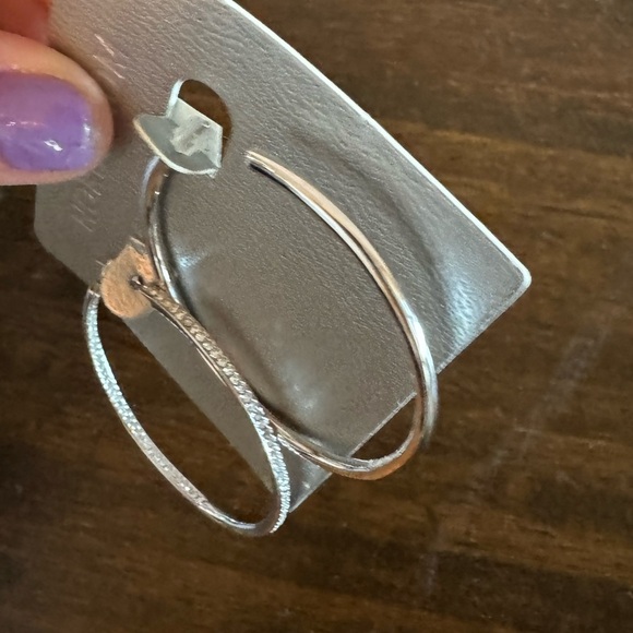 Nordstrom Pavé Cubic Zirconia Hoop Earrings - Picture 4 of 6